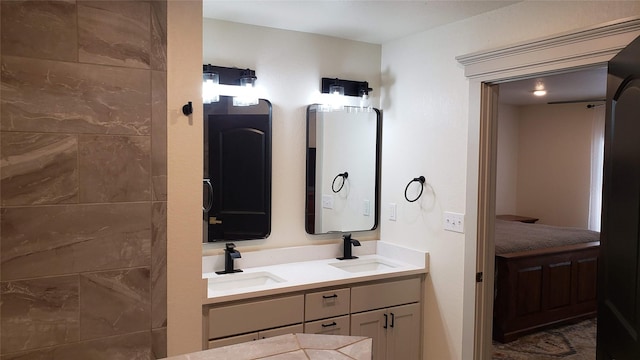 703 San Jacinto St, Mineral Wells, TX 76067 - full bathroom with double vanity