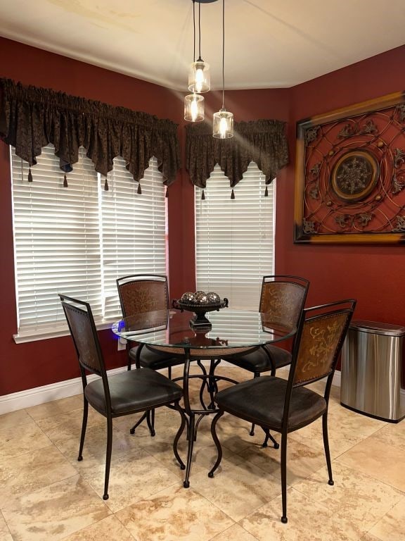 view of dining room