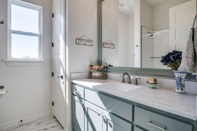 bathroom featuring vanity