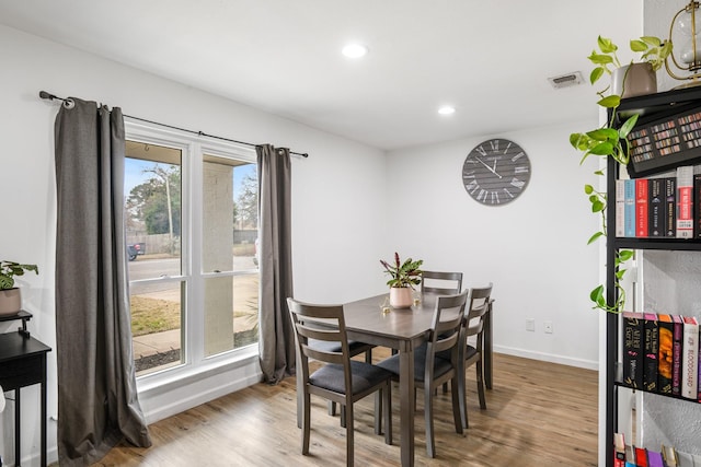 dining room featuring hardwood / wood-style floors