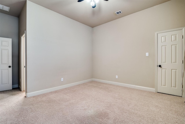 2605 Waterstone Ln, Rockwall, TX 75032 - spare room with carpet, a ceiling fan, and baseboards