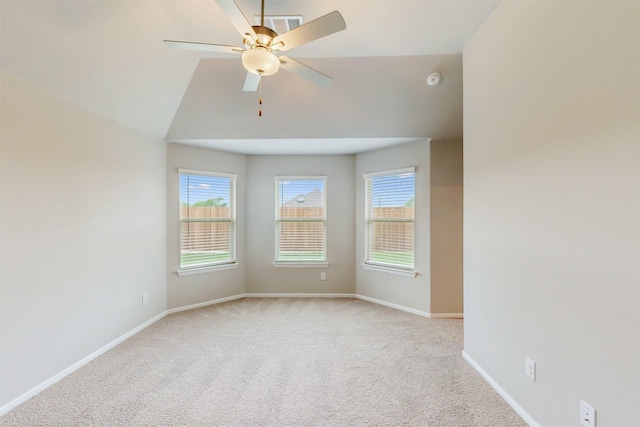 716 Tawny Turn, Lavon, TX 75166 - unfurnished room featuring a ceiling fan, baseboards, visible vents, and light carpet