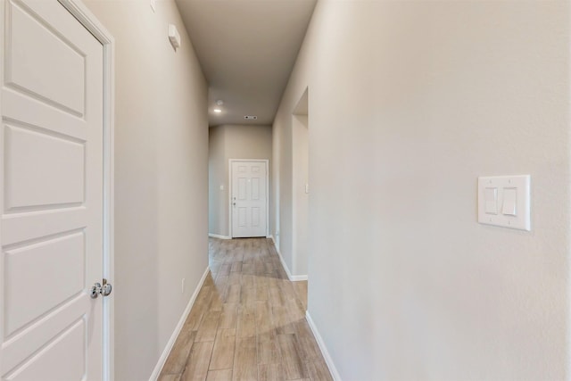 716 Tawny Turn, Lavon, TX 75166 - hall with recessed lighting, baseboards, and light wood-style flooring