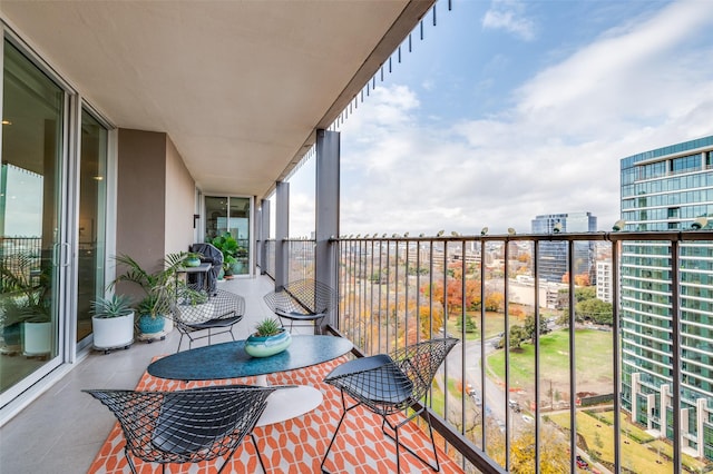 view of balcony