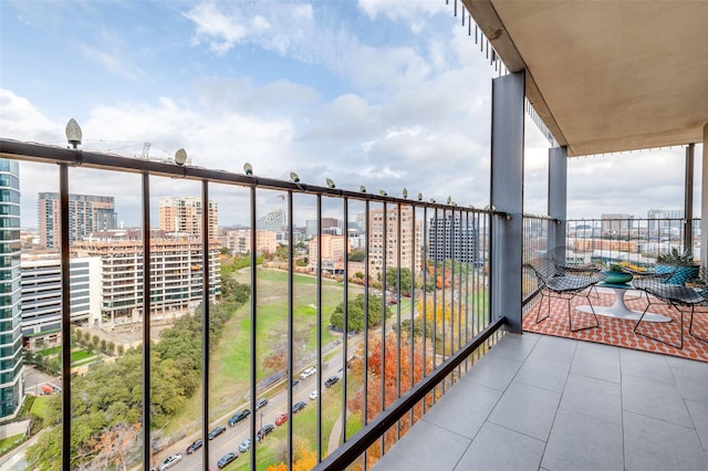 view of balcony