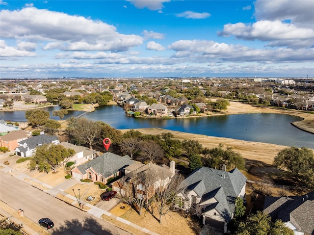 5010 Plantation Ln, Frisco, TX 75035 - aerial view of residential area featuring a large body of water