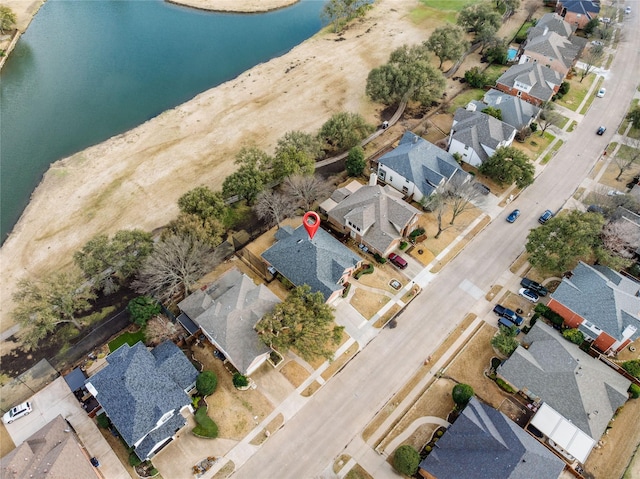 5010 Plantation Ln, Frisco, TX 75035 - aerial view of property's location with nearby suburban area and a nearby body of water