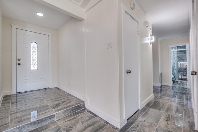 entryway featuring a wealth of natural light