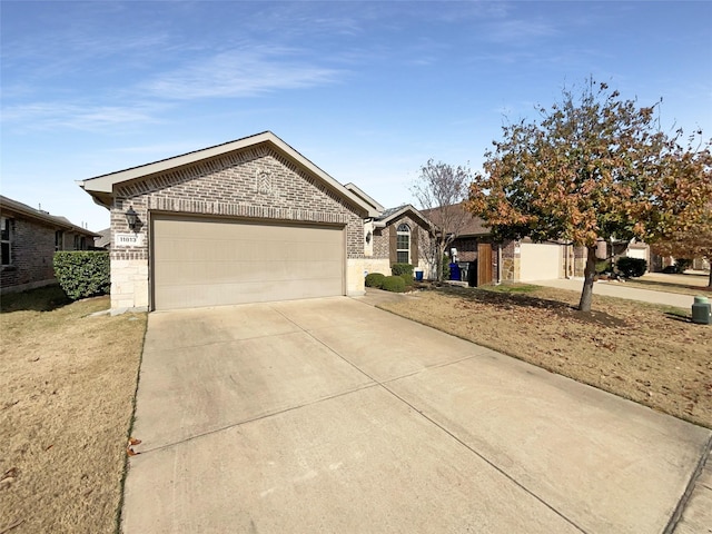 ranch-style home with a garage