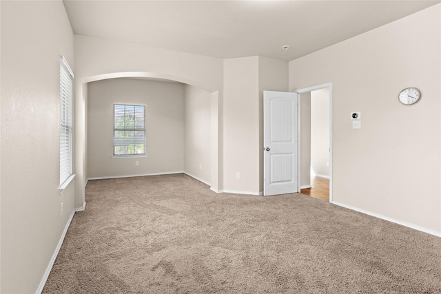 unfurnished room with carpet flooring