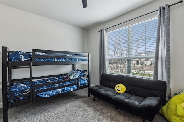 bedroom with carpet flooring