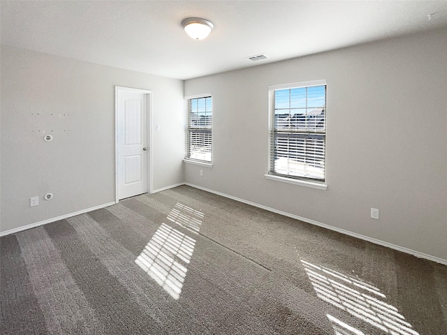 view of carpeted empty room