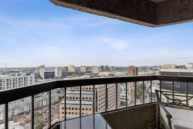 view of balcony