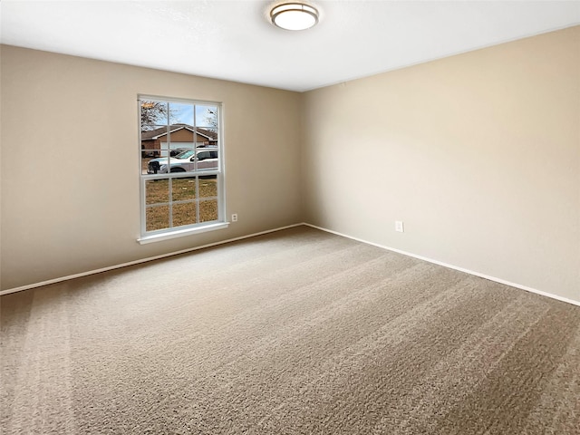 view of carpeted empty room