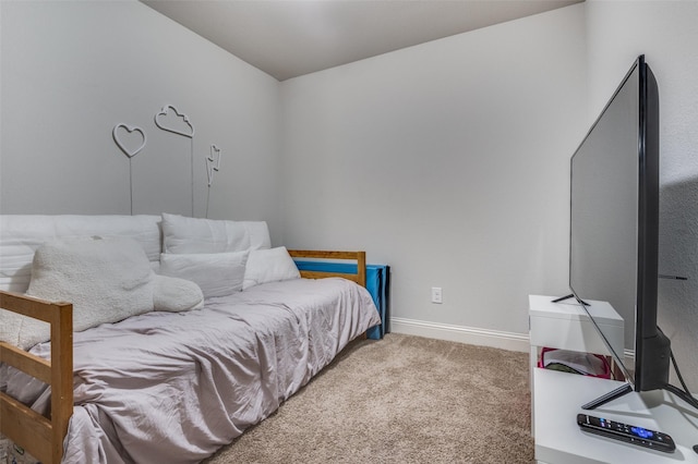 bedroom with carpet floors