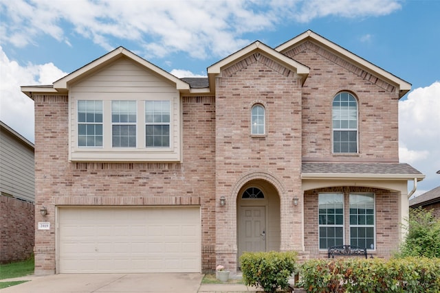 view of front of home featuring a garage