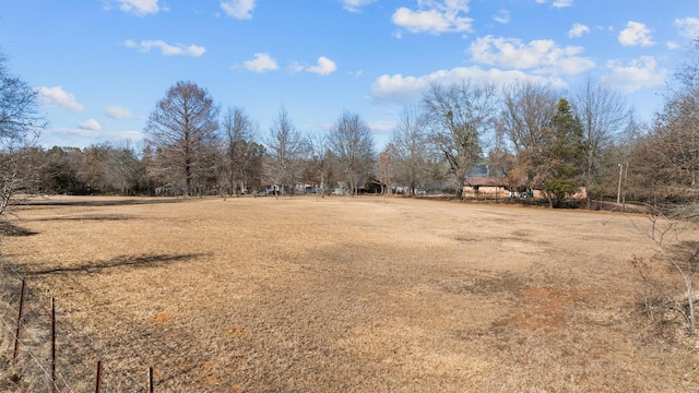 view of yard featuring a rural view