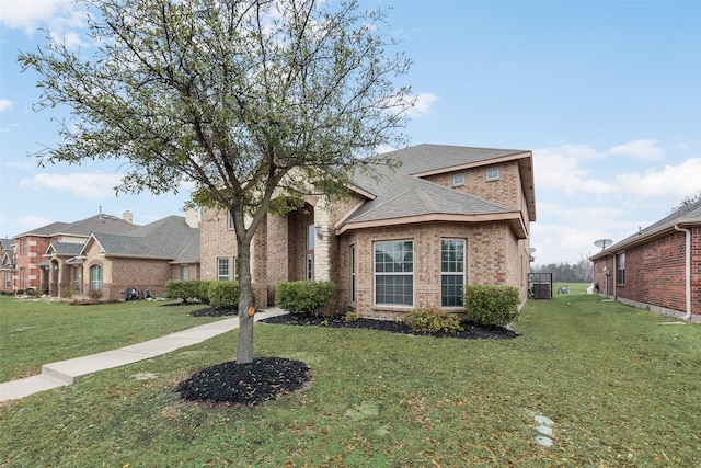 view of front of house featuring a front yard