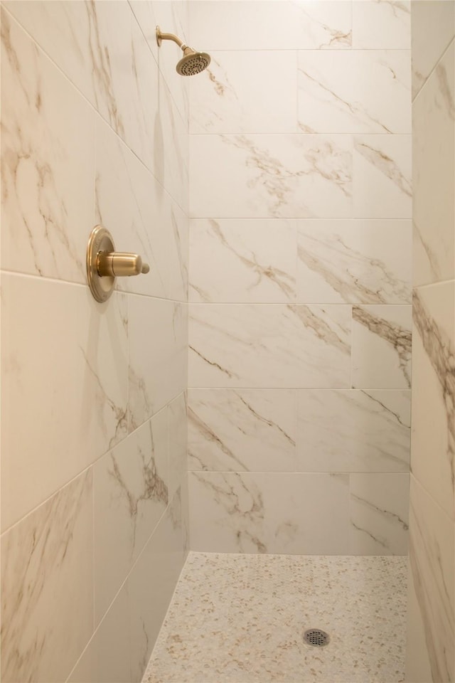 full bathroom with tiled shower