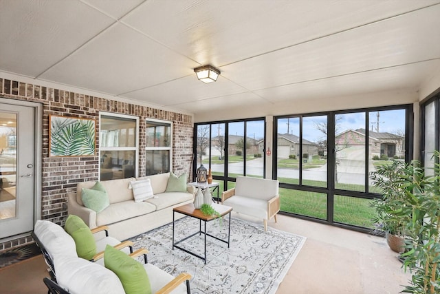 view of sunroom / solarium