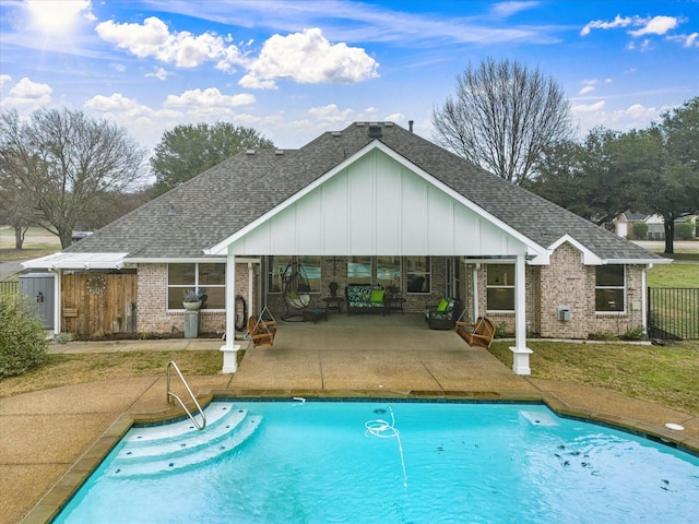 view of pool with a patio