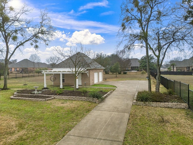 view of community with a yard