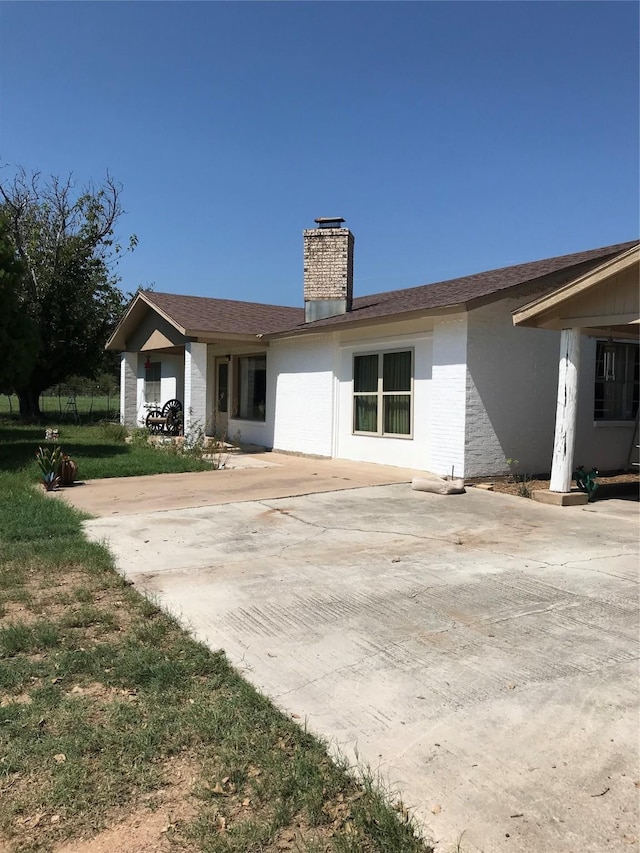 view of back of property