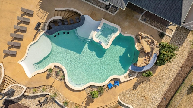 17729 Southpoint Rd, Whitehouse, TX 75791 - bird's eye view of a pool area