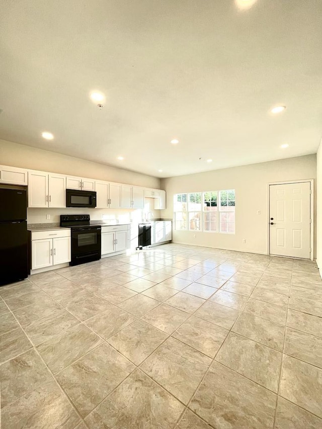 interior space featuring light tile patterned floors