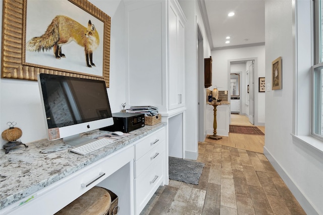 477 Lakepoint Loop, Pottsboro, TX 75076 - office featuring baseboards and recessed lighting