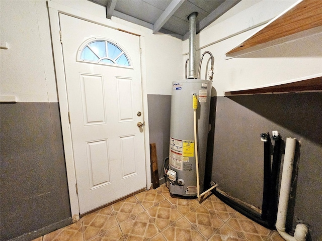 utilities featuring gas water heater