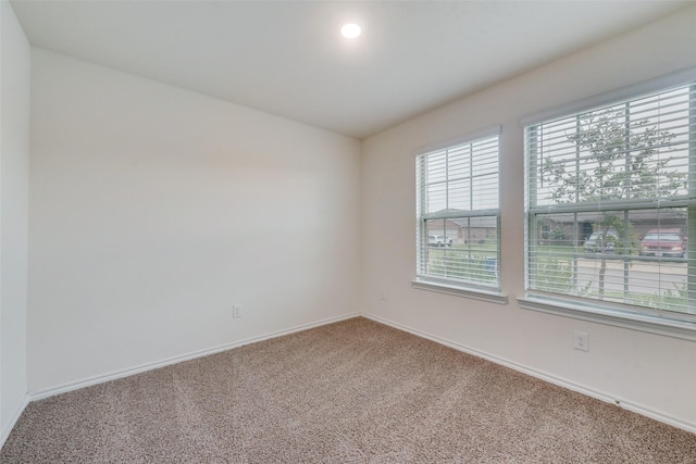 view of carpeted empty room