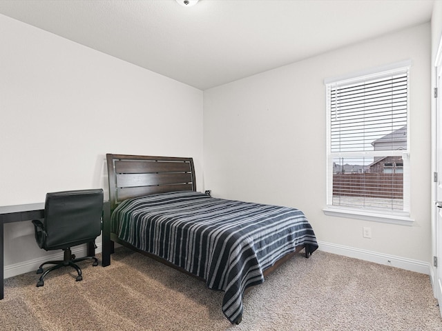 bedroom with carpet flooring