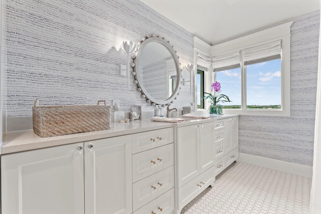 bathroom with vanity