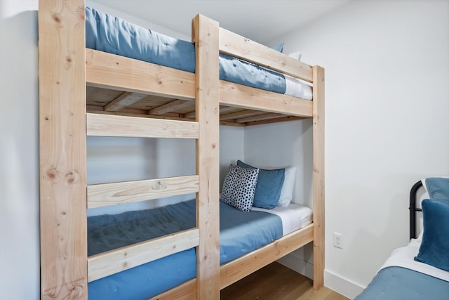 bedroom featuring hardwood / wood-style flooring