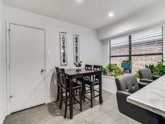 view of dining room