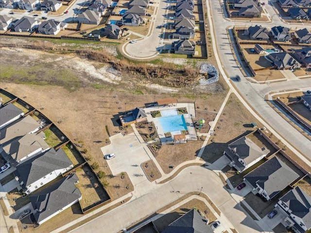 bird's eye view featuring a residential view