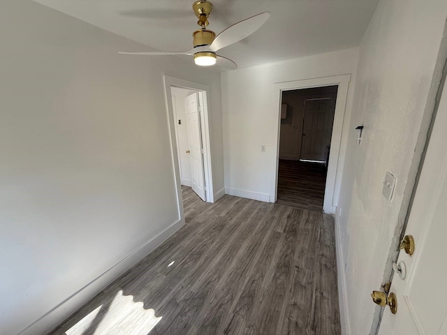 8112 Melrose St E, White Settlement, TX 76108 - spare room featuring wood finished floors and a ceiling fan