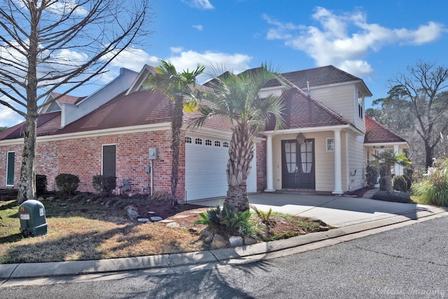 front facade featuring a garage