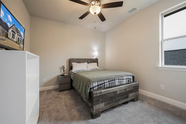 2402 Topaz Dr, Rockwall, TX 75087 - carpeted bedroom with ceiling fan
