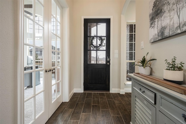 2402 Topaz Dr, Rockwall, TX 75087 - entrance foyer featuring french doors