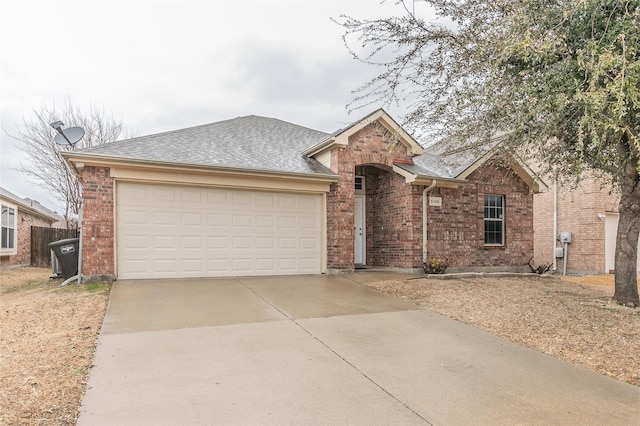 ranch-style house with a garage