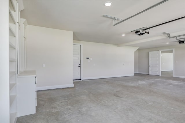 121 Ford Ct, Weston, TX 75009 - garage featuring recessed lighting and baseboards
