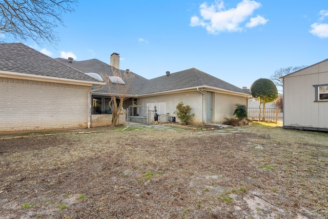 view of back of property