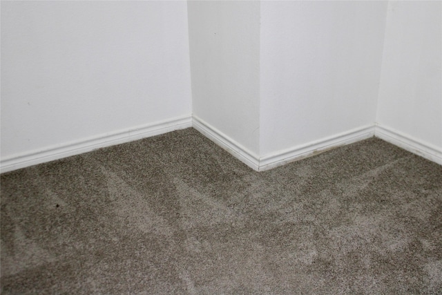 unfurnished room with carpet flooring