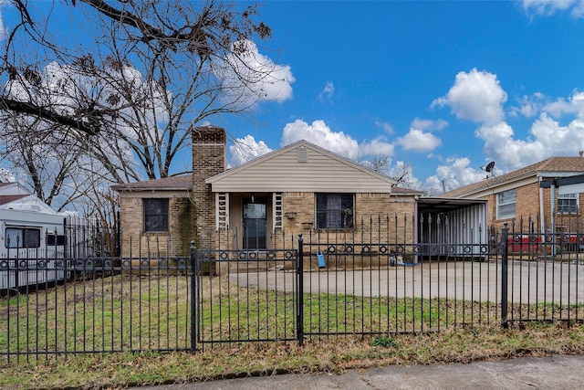 view of front of property