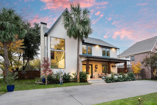 view of front of house featuring a porch