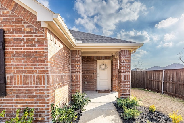 entrance to property with a patio area