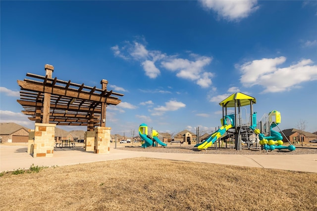 view of jungle gym