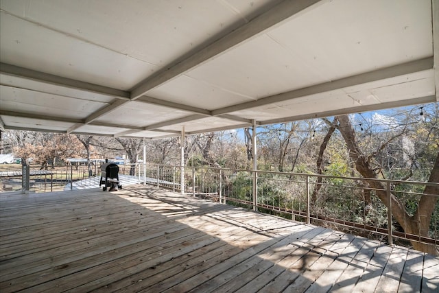 1103 Miller St, Bowie, TX 76230 - view of wooden deck